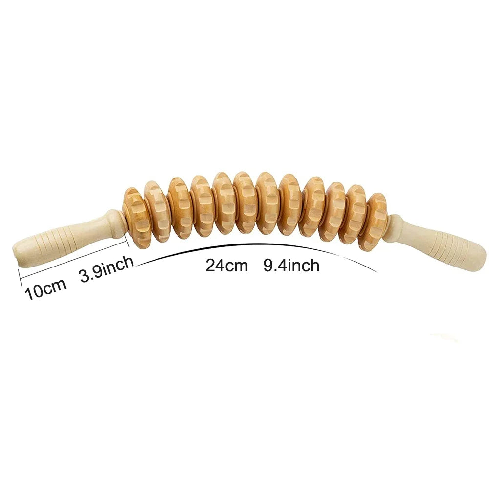 Wood Roller for Stomach Cellulite